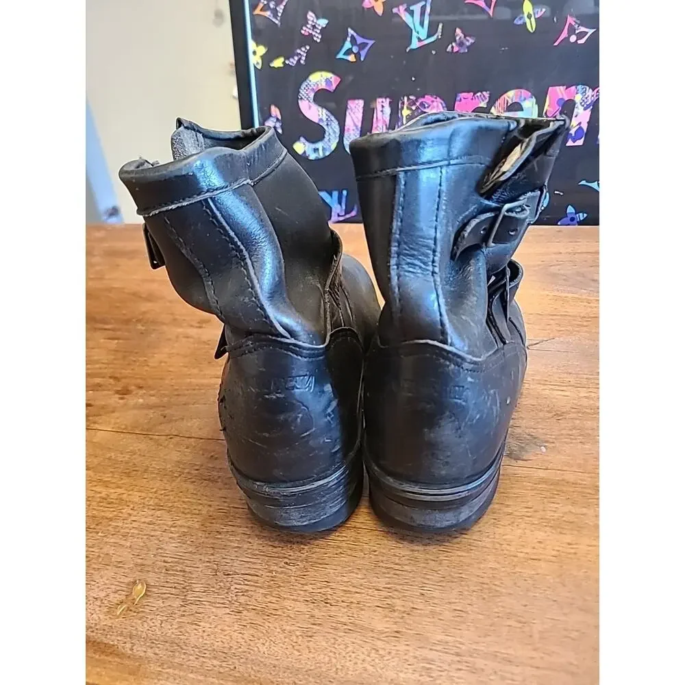 Vintage CHIPPEWA Steel-Toe Engineer Boots with Vibram Soles, Size 8D - Picture 6 of 16